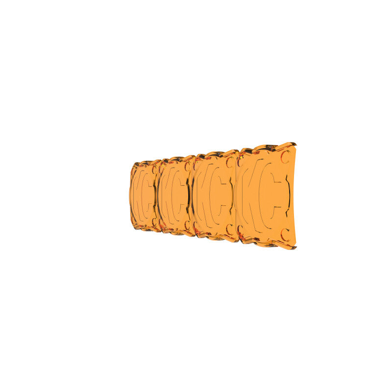 KC HiLiTES FLEX ERA LED Light Bar 10in. Light Shield - Amber (SHIELD ONLY)
